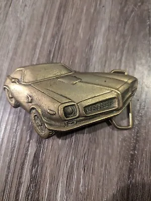 Vintage 1970s Pontiac Muscle Car Belt Buckle Solid Brass 1978 Baron Buckle • $75