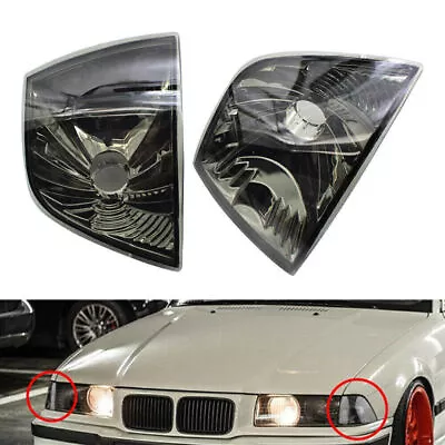 Turn Signal Light Smoke Lens Housing Fit BMW E36 3 Series 4-Door 1992-1998 2pcs • $23.04