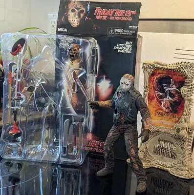 NECA Movie Maniacs Friday 13th Jason New Blood Goes To Hell Figure + Accessories • $30