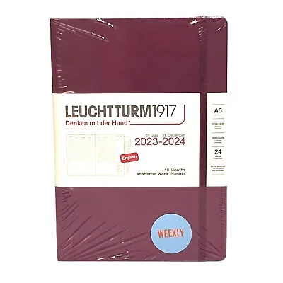 New/Sealed Leuchtturm1917 2023-2024 Academic Planner ▪️A5 ▪️ Port Red • $10
