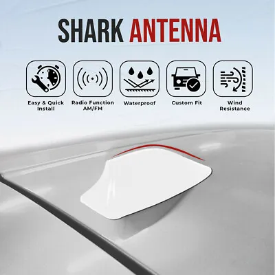 £16.64 • Buy Carbon Fiber Shark Fin Roof Antenna Car AUTO Aerial FM/AM Radio Signal Universal
