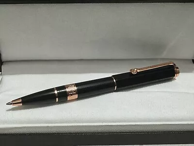 Luxury Great Writers Metal Series Black - Rose Gold Color 0.7mm Ballpoint Pen • $19.99