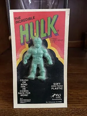 Mego Vic’s Novelty Incredible Hulk Bendy Bendie MOC 1978 • $50