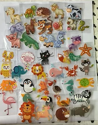 £1.40 • Buy Iron On Transfers Cartoon Animals, Birds, Sea Creatures Choose From 43 Designs