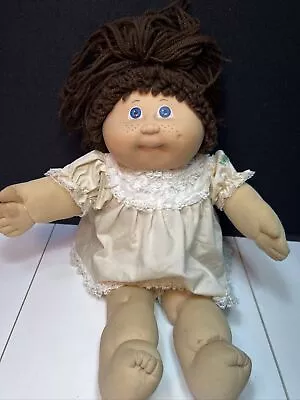 Vintage JESMAR Cabbage Patch Kid Head Mold #3 FRECKLES Brown Pony Blue Eyes 1984 • $85