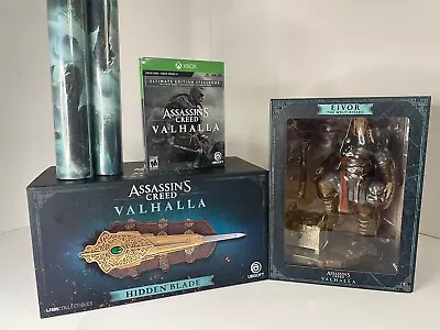 Assassins Creed Valhalla Game + Steelbook + Eivor Statue + Hidden Blade + Poster • $267.48