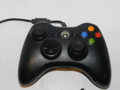 OEM Original Black Wired Microsoft XBOX 360 System Controller Tested PC USB • $33.36