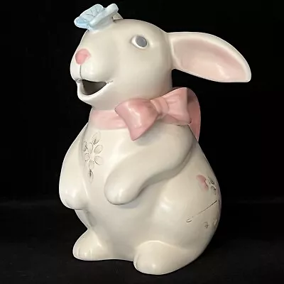 Pfaltzgraff Tea Rose Stoneware Bunny Rabbit Creamer • $21.99