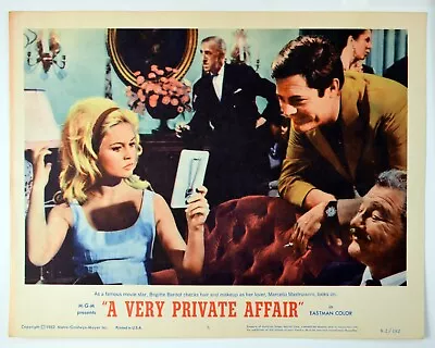 A VERY PRIVATE AFFAIR - VIE PRIVEE Brigitte Bardot 11x14 US LOBBY CARD #5 1962 • $16.30