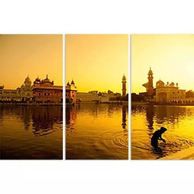 Indian Traditional Golden Temple Art Painting For Home Decor • $37