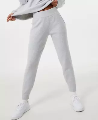 Jack Wills Knitted Jogging Bottoms Womens Grey Size UK 14 #REF141 • £18.39