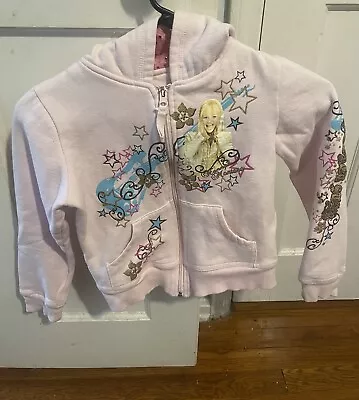 Vintage Hannah Montana Girls Sweater Hoodie Zip Up M 10-12 Disney Channel • $25