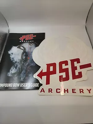 PSE Archery Truck And Car Window Decal Sticker + Compound Bow Users Guide • $17.99
