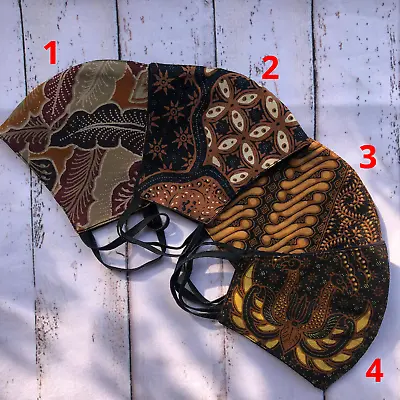 Batik Face Mask - Cotton Face Mask - Hypoallergenic - Washable - 3 Layers • $11.50
