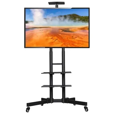 £46.09 • Buy Mobile TV Stand Home Mount Display Trolley Cart For 32  - 75  Plasma/ LCD/ LED