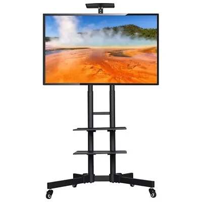 Mobile TV Stand Home Mount Display Trolley Cart For 32  - 75  Plasma/ LCD/ LED • £49.99