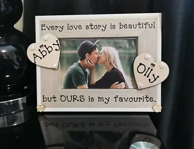£14.95 • Buy Personalised Anniversary Photo Picture Frame. In Love. Boyfriend Girlfriend.