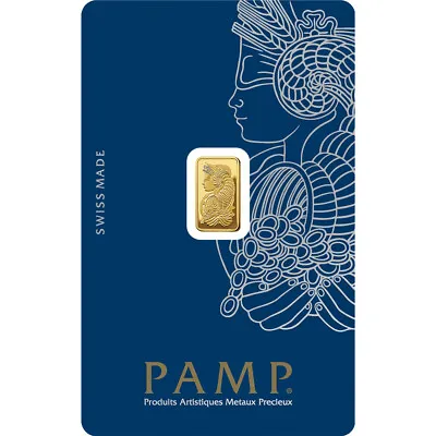 1 Gram Gold Bar - PAMP Suisse - Fortuna - 999.9 Fine In Sealed Assay • $99.02