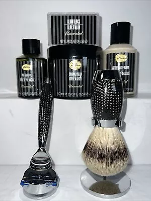 MÜHLE EDITION Carbon Fiber Razor Silvertip Brush Nickel Stands & Shaving Set • $1398.98