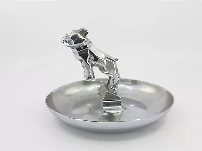 Vintage Chrome Mack Truck Bulldog Cigar Ashtray 7.25   • $89.99