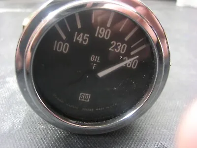 Vintage Stewart Warner Oil Temperature Gauge • $19.99