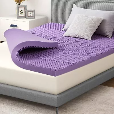 3 Inch 5-Zone Gel Infused Memory Foam Mattress Topper Twin Size CertiPUR-US ... • $60.51