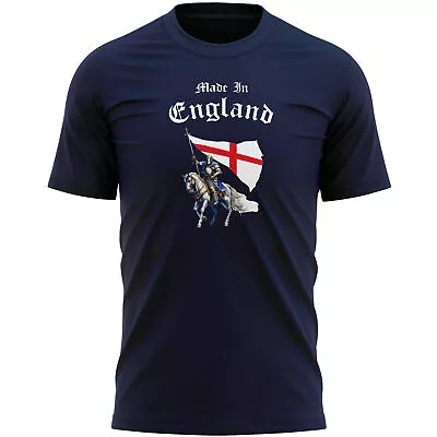 Made In England Mens T Shirt Shirt Country St George's Day Him Celebration Fl... • £16.99