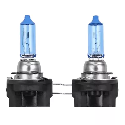 2x H11B Halogen 55W 12V Low-Beam Headlight Car Bulbs Glass White Lights Pair • $13.75