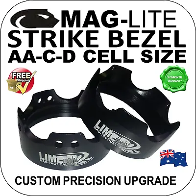 Maglite Upgrade Strike Bezel Lens Cap Aa/c/d Cell Torch Flashlight Incan/led Au • $19.55