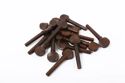 4/4 Violin Parts 5set (20pcs) Natural Wenge Wood Violin Pegs High Quality Peg • $16.90