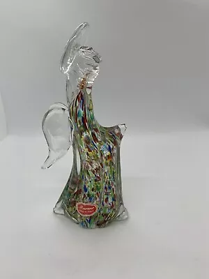 Vintage Multicolor Murano Italian Art Glass Angel Figurine • $35