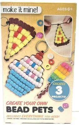 Bead Work Make It Mine Create Your Own Bead Pets Projects DIY Key Ring NEW Box • £6.73