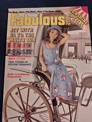 Vintage FABULOUS 208 Magazine 6th JULY 1974 Osmond Cassidy Williams Bros FB119 • £12.50