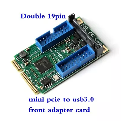 Mini Pci-E To USB3.0 Adapter Card Mini Pcie To 19Pin 20Pin Usb 3.0 Expansion • $12.30