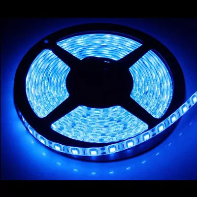 Waterproof Blue 12V 5M 5050 SMD 300 Leds LED Strip Lights Car Boat Caravan • $15.99