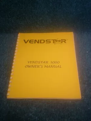 Vendstar 3000 Candy Machine-Owners Manual  • $9.99