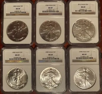 ✯ Estate Coin Lot US American Silver Eagle ✯1x PCGS/NGC Graded Unc .999 ✯ • $92.50