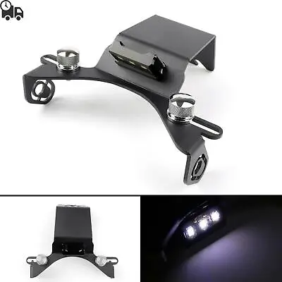 License Plate Bracket Number Holder Plate With 3 LED For Yamaha YZF-R1 04-14 UK • £33.58