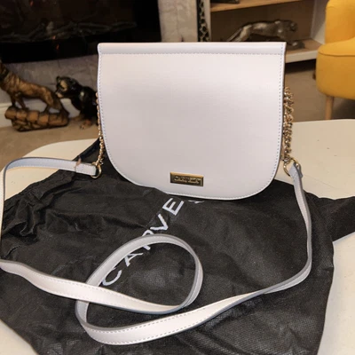 £14.99 • Buy Carvela White Cross Body Or Shoulder Bag With Dust Cover 