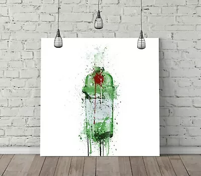 Tanqueray Splash Art Square Canvas Wall Art Float Effect/frame/poster Print- • £14.99