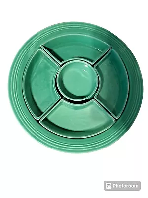 Vintage Fiestaware Relish Tray Original Light Green • $314.99