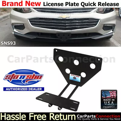 STO N SHO | For 2016-2017 Chevy Malibu Quick Release License Plate Bracket SNS93 • $92.99