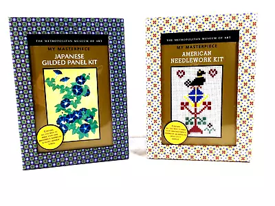 My Materpiece Set Of 2 Needlework Gilded Paint Kit Needlepoint Met Museum Of Art • $11.22