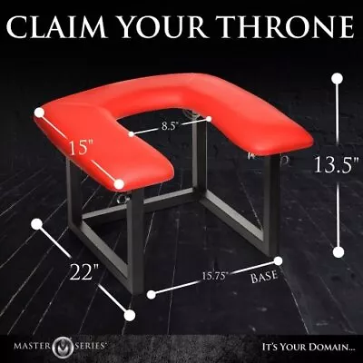 Master Series Face Rider Queening Chair - Red/Black • $345.95