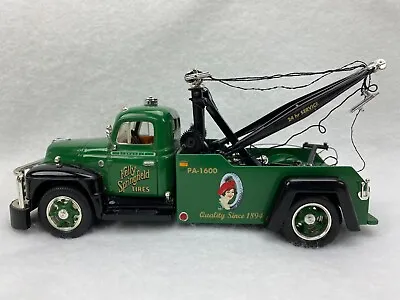 1955 Diamond T Kelly Springfield Tire Green Tow Truck Wrecker First Gear Replica • $25.49