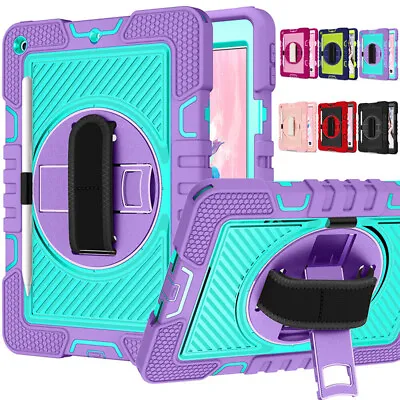 Rugged Stand Hard Case Shockproof Cover Strap For IPad 7/8/9th 6th&5th Gen Air 4 • $31.99