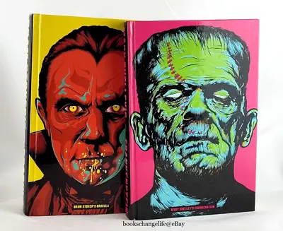 DRACULA & FRANKENSTEIN By Bram Stoker Mary Shelley Deluxe Hardcover Edition NEW • $38.95