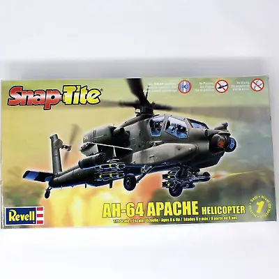 AH-64 Apache Helicopter Revell SnapTite Plastic Model Aircraft Kit  1/72 Started • $4.99