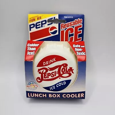 Vintage Pepsi Cola Lunch Box Cooler 1994 Reusable Ice • $8.60