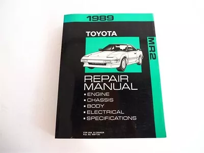 1989 Toyota MR2 AW11 Repair Manual For USA Canada • $138.10